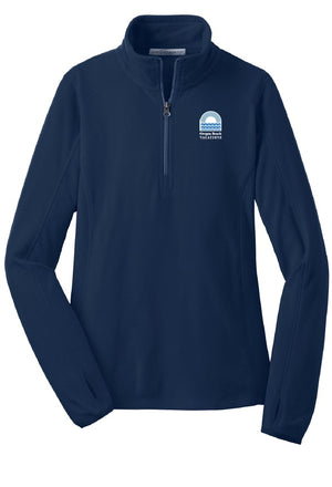 Open image in slideshow, OBV Ladies 1/2 Zip Fleece Pullover - Multicolor
