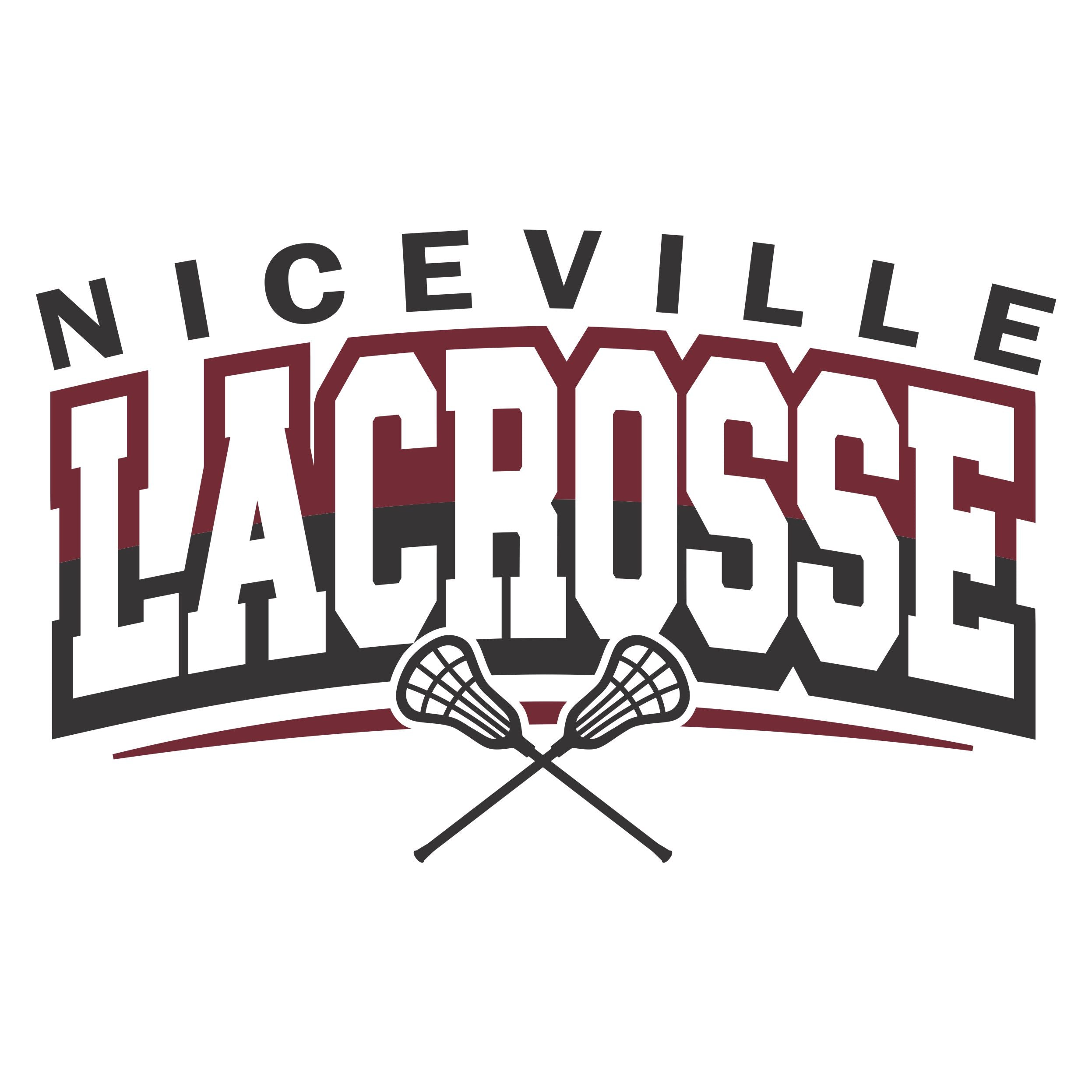 Niceville Lacrosse Club Youth White Logo