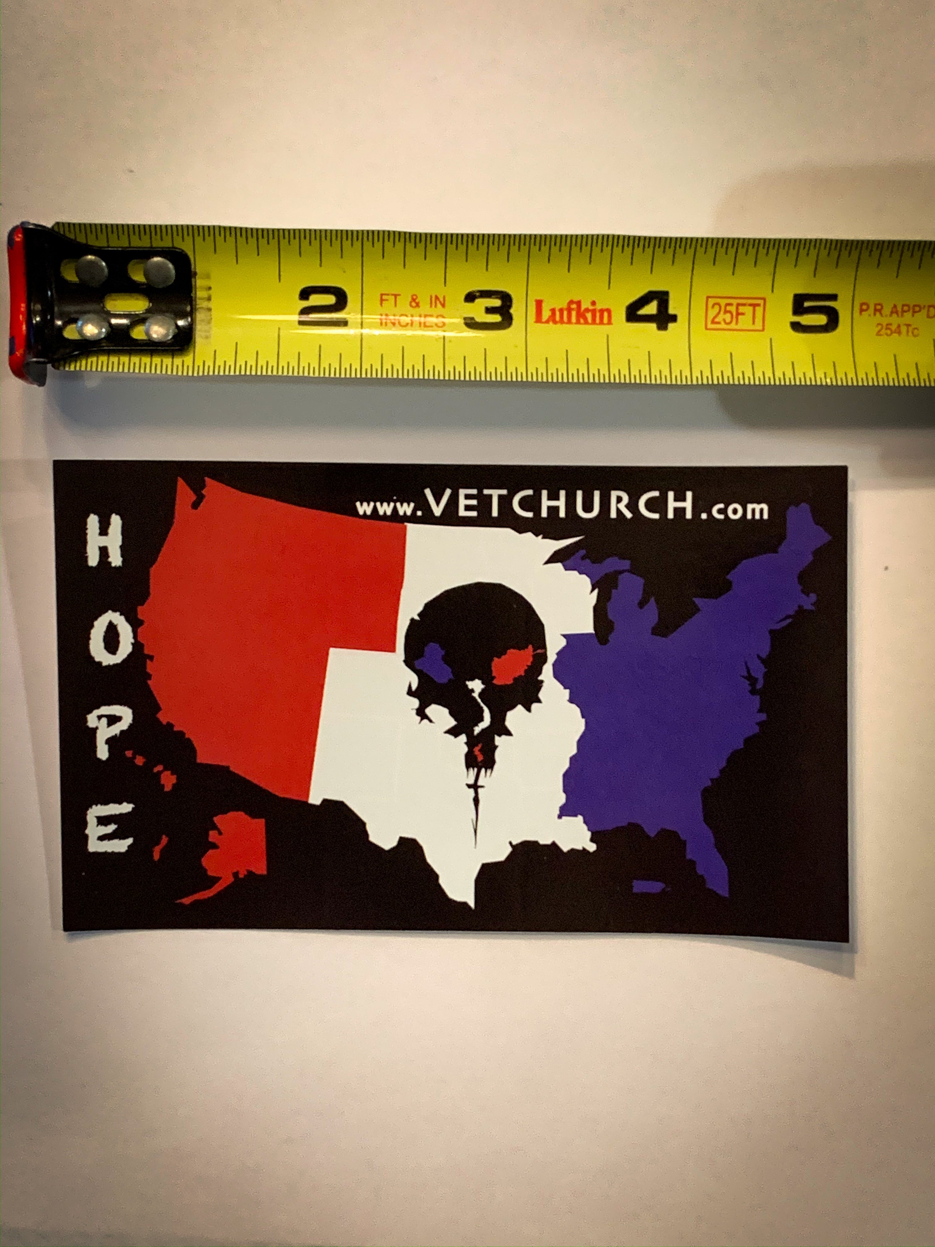 Vet Church HOPE sticker